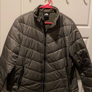 Olive Green TNF Puffer - Like New